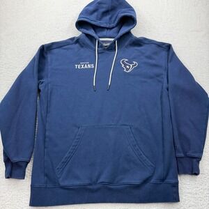 Fanatics Signature Houston‎ Texans NFL Hoodie Navy Blue Mens L Pullover Fleece